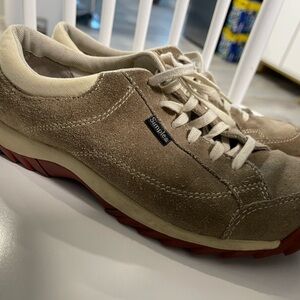 Simple Vintage Brown Leather Athletic Sneakers